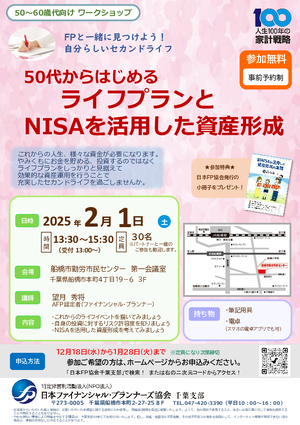 （50〜60代対象）FPと一緒に見つけよう自分らしいセカンドライフPDF